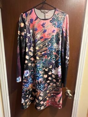 black ribbed midi dress long sleeve Alison Long Sleeve Maxi Dress main image 0